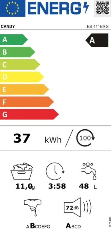 Skalbimo mašina Candy ProWash 700 BS 411B9-S