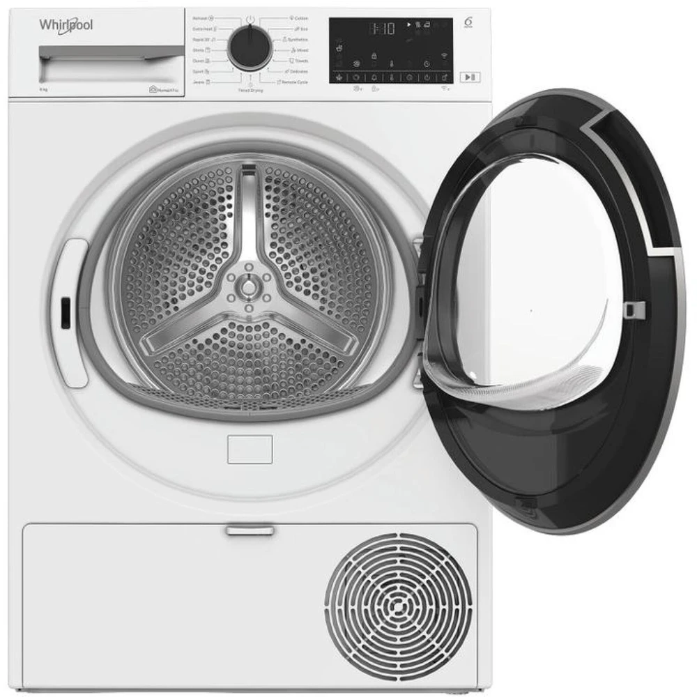 „Whirlpool“ džiovyklė | WP D9 WBS EE | Energijos vartojimo efektyvumo klasė D | Priekinis pakraunamas | 9kg | Šilumos siurblys | Skaitmeninis | Gylis 61 cm | Baltas