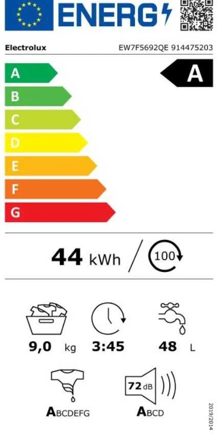 Skalbimo mašina Electrolux EW7F5692QE