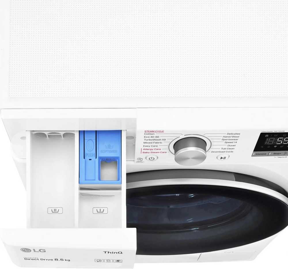 Skalbimo mašina LG F2WR709S2W, 9 kg, 47.5 cm, Wi-Fi