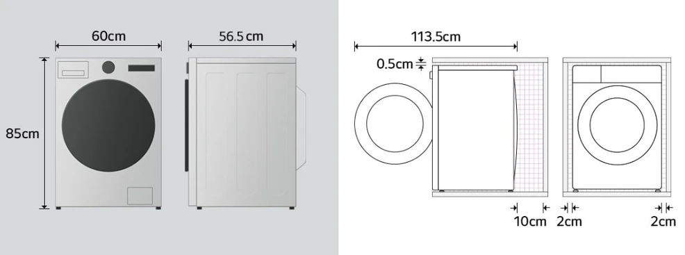 Skalbimo mašina LG F4X5511TKB
