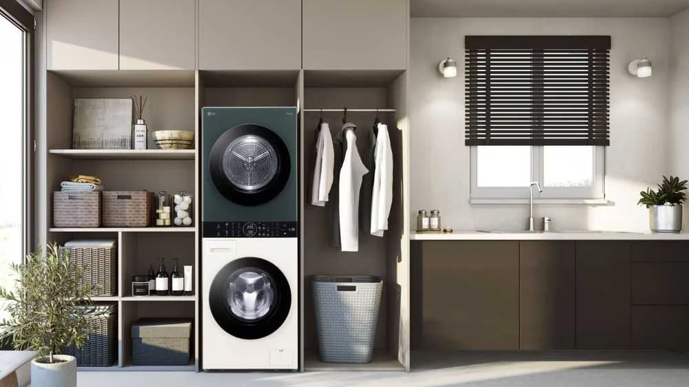 Kombinuota skalbyklė-džiovyklė LG WashTower™, 12/10 kg (WT1210EGF)