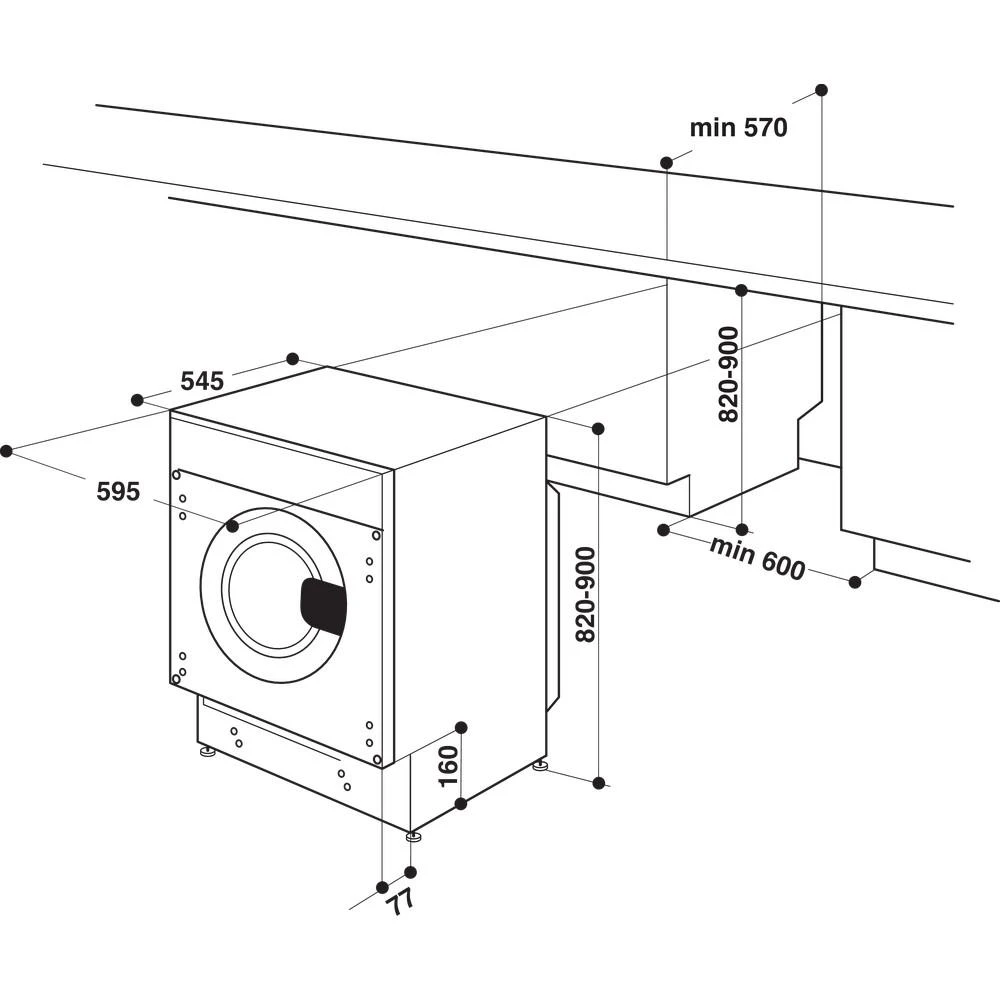 Skalbimo mašina Skalbyklė-džiovyklė Whirlpool WDWG751482 EU