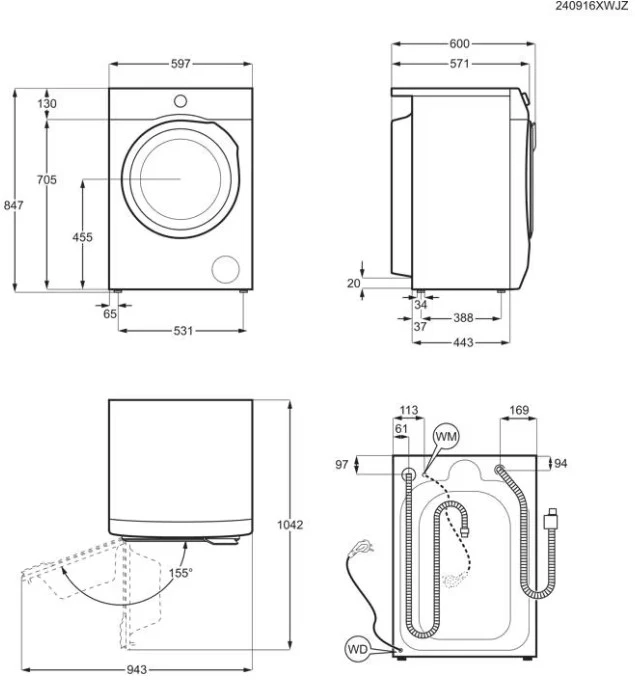 Skalbimo mašina Electrolux EW7W2492E