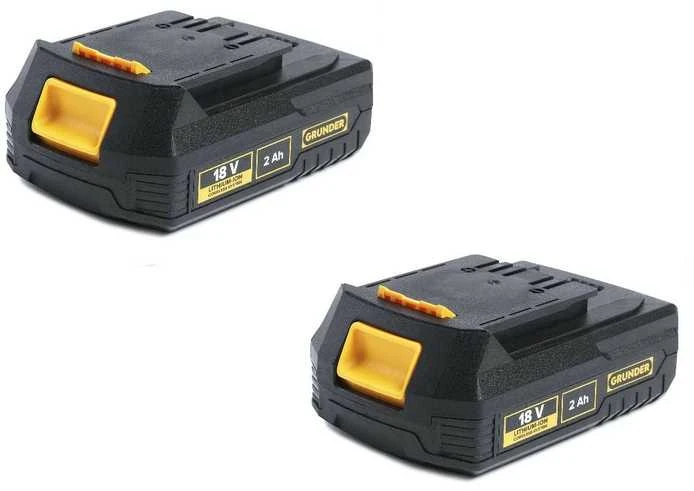 Smūginis gręžtuvas Grunder CD-L1318, 18 V, 2000 mAh