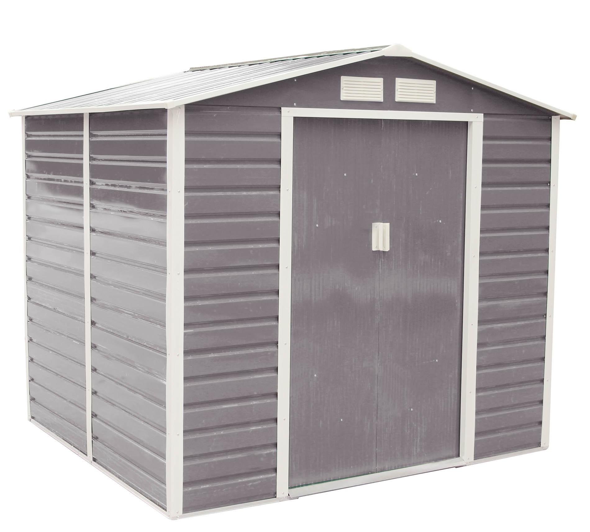 Sodo namelis G21 GAH 407 - 213 x 191cm, plastikinis, pilkas 63900521