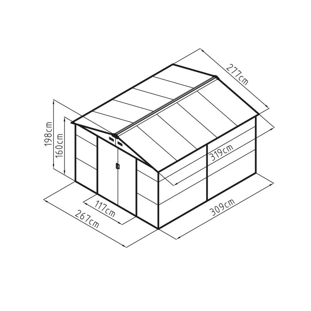 Sodo namelis G21 GAH 884 - 277 x 319 cm 63900561