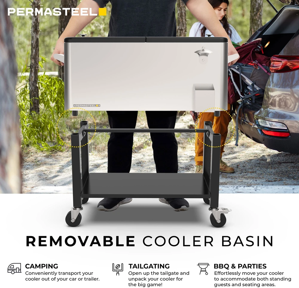 Sodo šaldytuvas Permasteel PS-223-80QT-SS