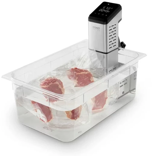 Caso SousVide Stick | SV 2000 Pro | Power 2000 W | Temperature control | Juodas/Stainless Steel
