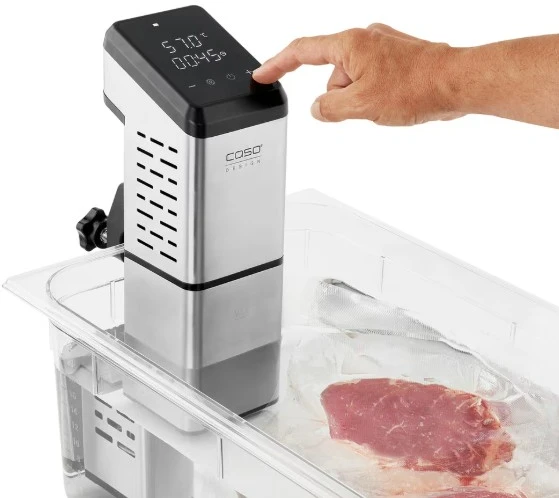 Caso SousVide Stick | SV 2000 Pro | Power 2000 W | Temperature control | Juodas/Stainless Steel