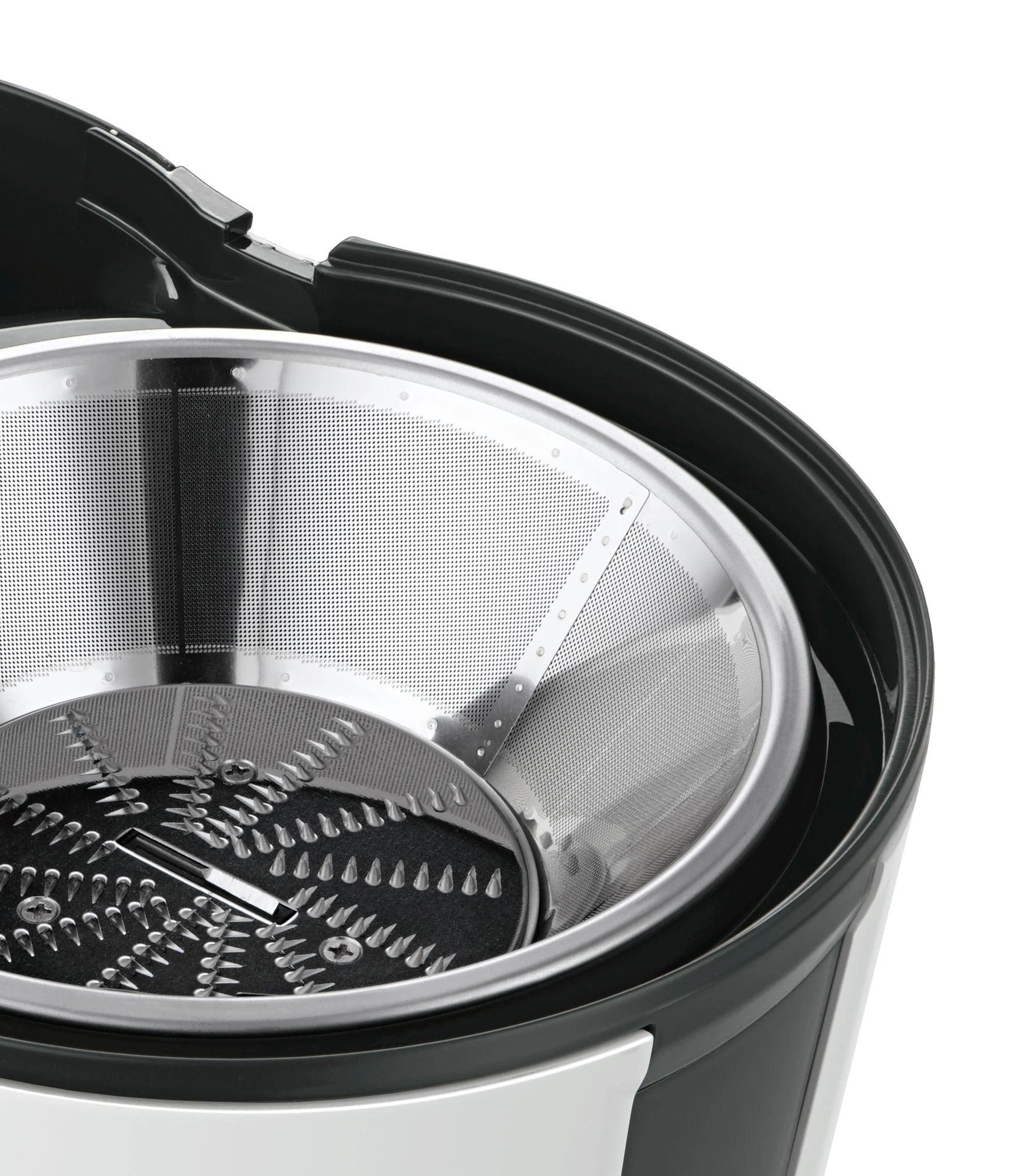 Sulčiaspaudė Juicer | Bosch | MES25A0 | Type Centrifugal juicer | Juodas/Baltas | 700 W | Extra large fruit input | Greičių skaičius 2