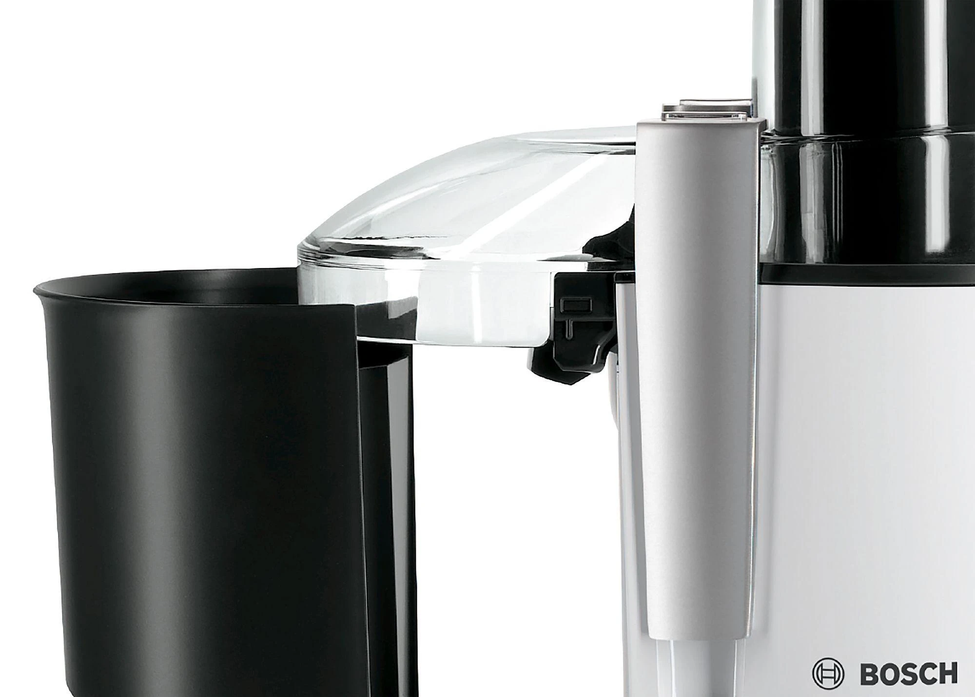 Sulčiaspaudė Juicer | Bosch | MES25A0 | Type Centrifugal juicer | Juodas/Baltas | 700 W | Extra large fruit input | Greičių skaičius 2
