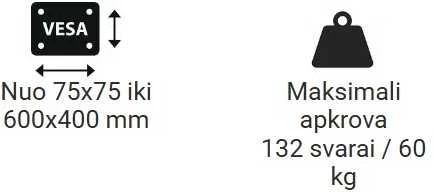 Laikiklis BARKAN BM410T 13"-90" televizorius, kreipiamas, sieninis