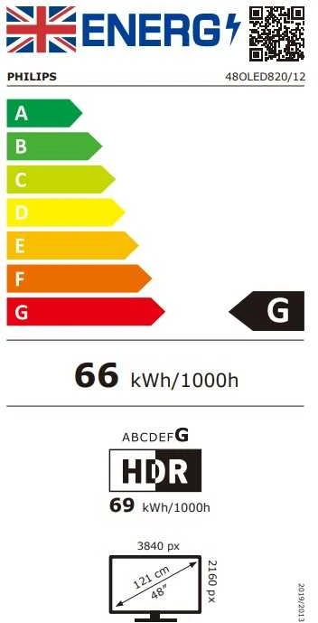 Televizorius Philips 4K „Ambilight“ 48" 48OLED820/12
