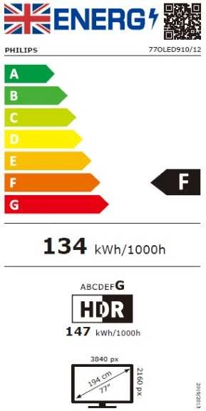Televizorius Philips 4K Ambilight 77OLED910/12 | 77" | OLED+ | Smart TV