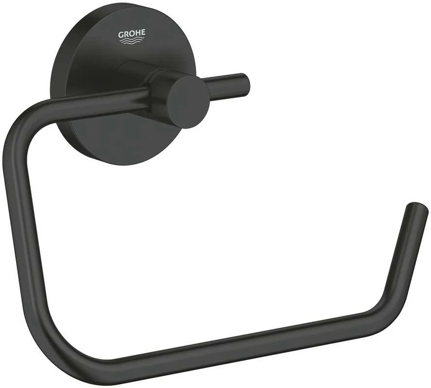Grohe toilet paper holder Start, matt juodas