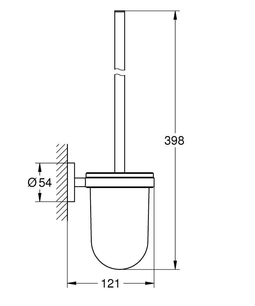 Tualetinio šepečio rinkinys Grohe Essentials 40374001