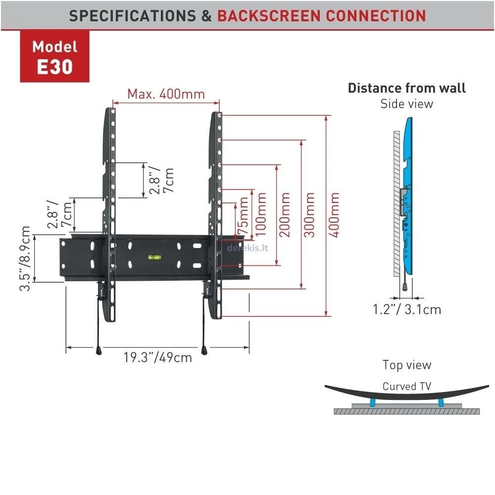 TV laikiklis BARKAN E30.B 56&34