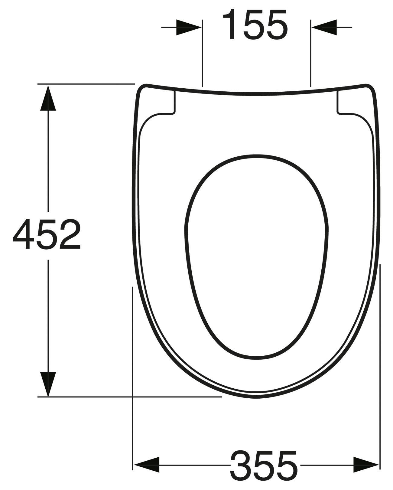Villeroy & Boch Unitazo dangtis Gustavsberg Nautic 9M256101, 35,5 x 45,2 cm