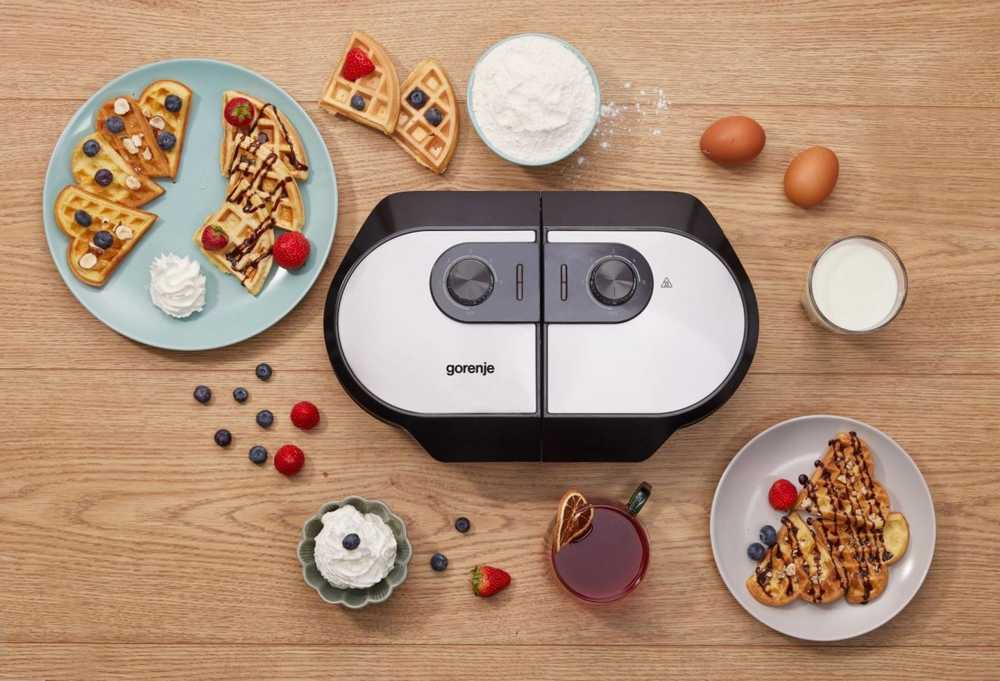 Vaflinė Gorenje | Mini Grilis, Waffle plate | WM1400SB | Electric Grilis | 1400 W | Diameter 18 cm | Juodas