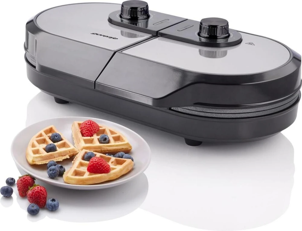 Vaflinė Gorenje | Mini Grilis, Waffle plate | WM1400SB | Electric Grilis | 1400 W | Diameter 18 cm | Juodas