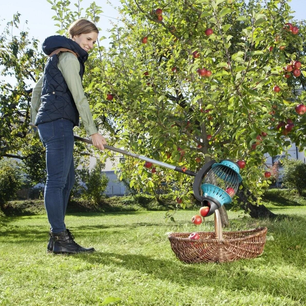 Gardena Combisystem vaisių rinktuvas su kotu