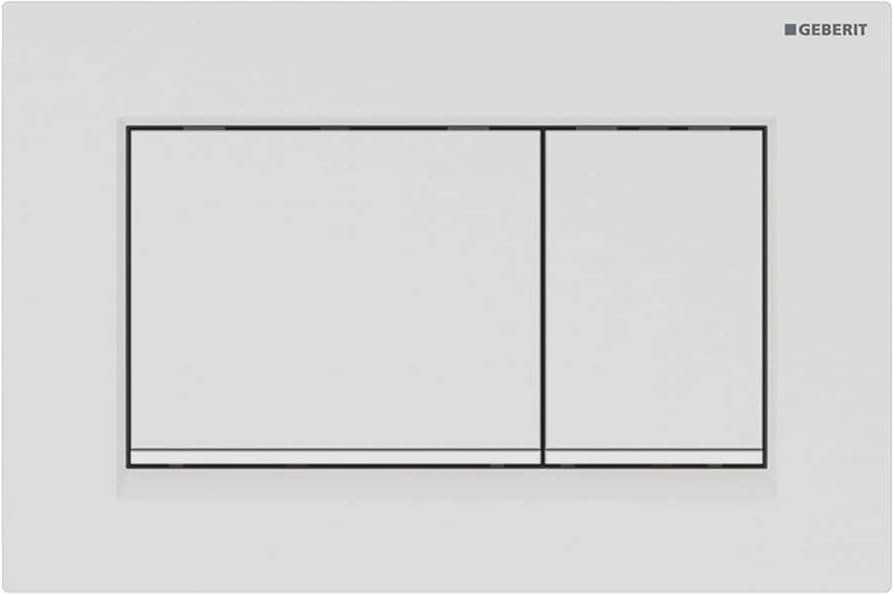 Geberit taustiņš Sigma01, 246x164 mm, matēts hroms ar easy-to-clean pārlājumu