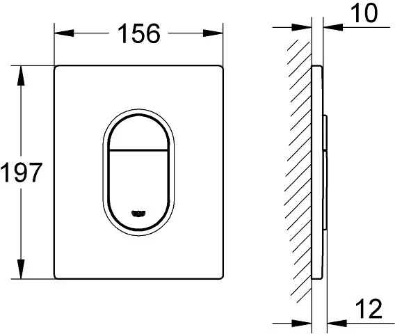 Vandens nuleidimo mygtukas Grohe Arena 38844KF0