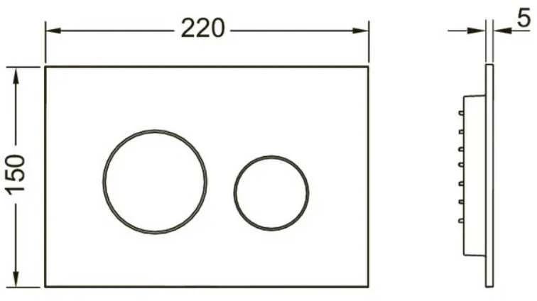Vandens nuleidimo mygtukas Teceloop 9240926, baltas matinis