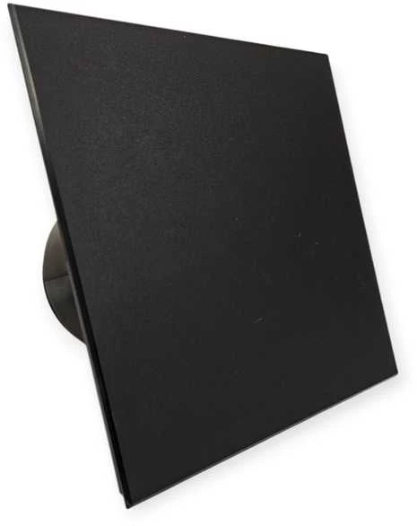 Ventiliatorius Vlano EOS 125 H BK, su juodu stiklu ir drėgmės jutikliu, 125 mm