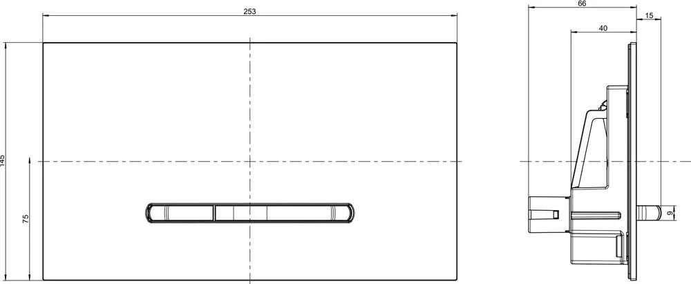 Villeroy & Boch WC klavišas Villeroy ampBoch 300 922169AN