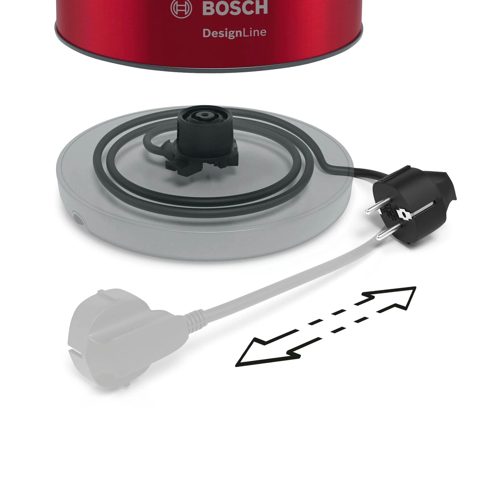 Virdulys Bosch DesignLine TWK4P434, raudonas