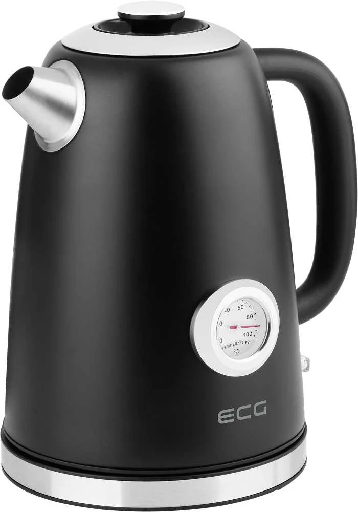 ECG RK 1700 Magnifica Nero Elektrinė virdulys, 1.7L, Nerūdijantis plienas
