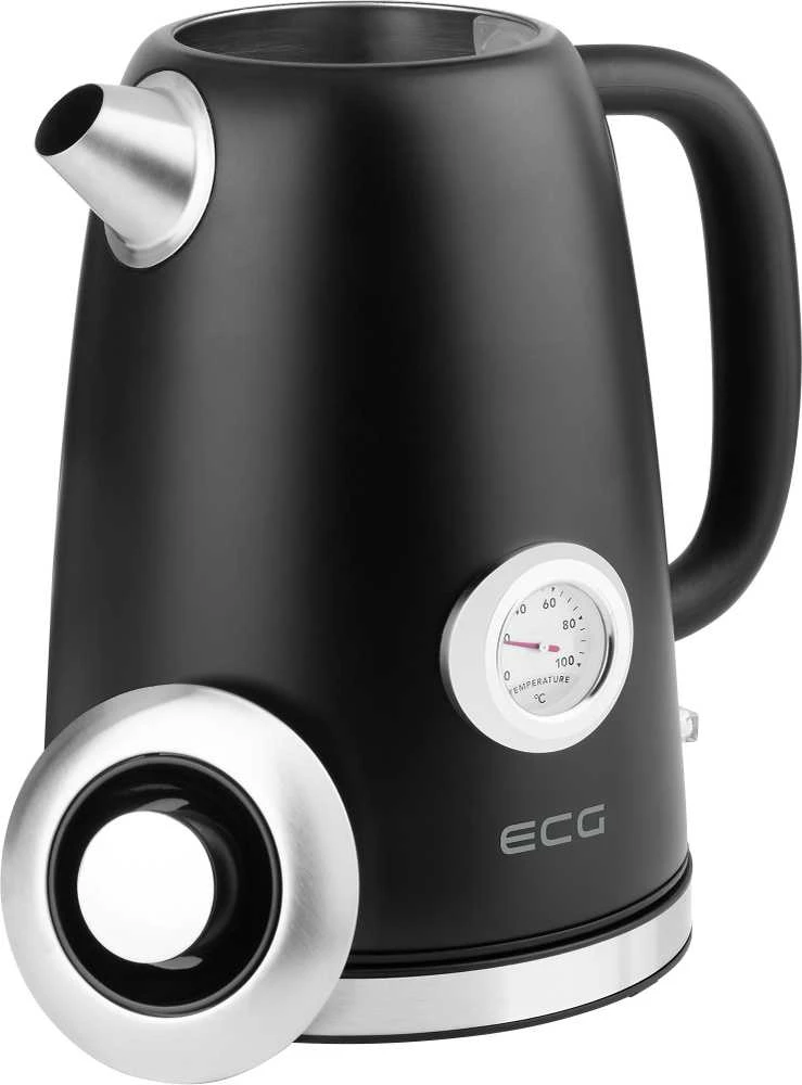 ECG RK 1700 Magnifica Nero Elektrinė virdulys, 1.7L, Nerūdijantis plienas