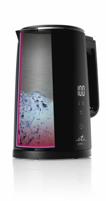 ETA Virdulys | Emily ETA459590000 | Electric | 2200 W | 1.5 L | Nerūdijantis plienas | 360° rotational base | Juodas