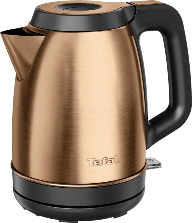 TEFAL Coppertinto Virdulys | KI280G10 | Electric | 2400 W | 1.7 L | Nerūdijantis plienas | 360° rotational base | Copper/Juodas