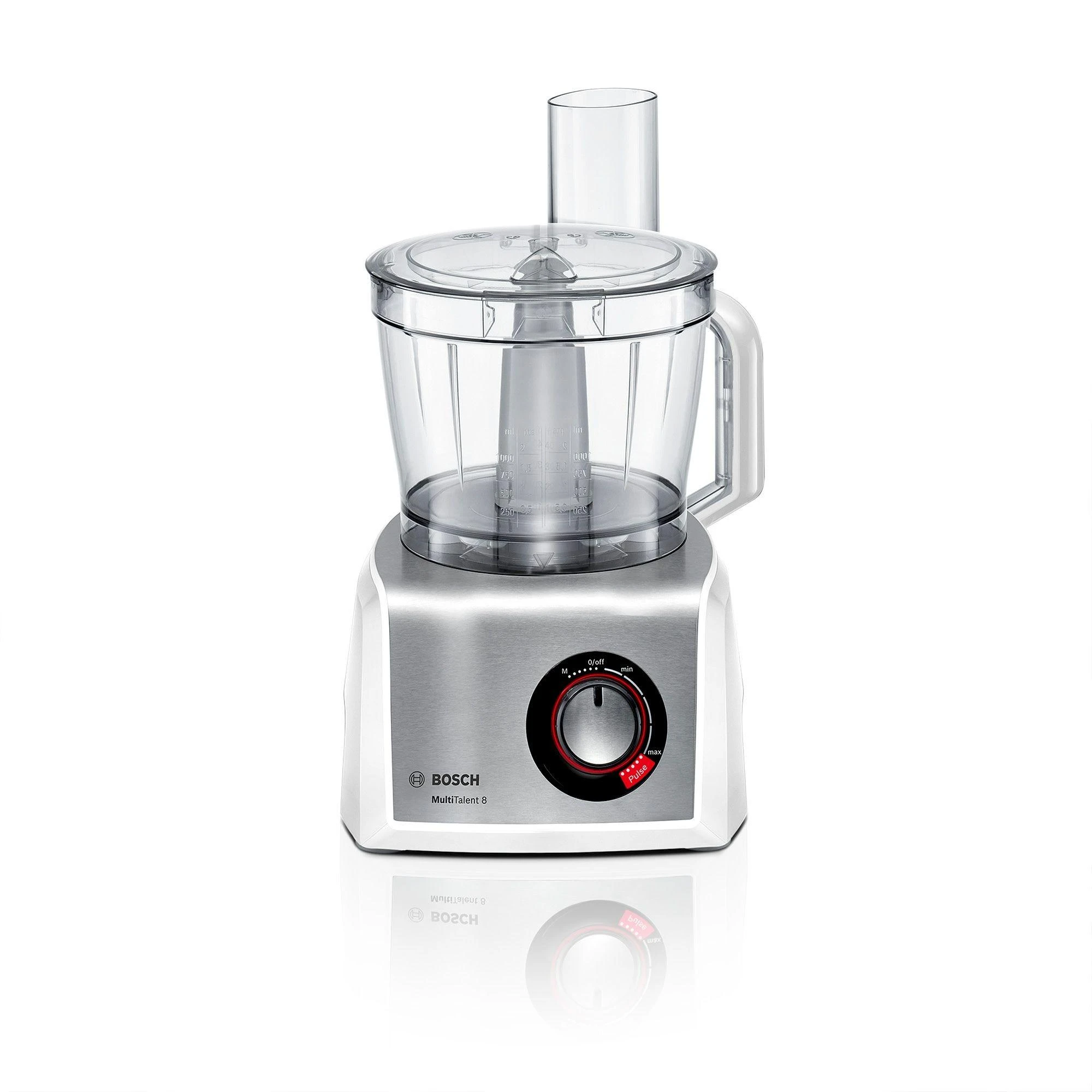 Bosch virtuvinis kombainas MultiTalent 8 MC812S820 Baltas/Sidabrinis, 1250 W, 3.9 L
