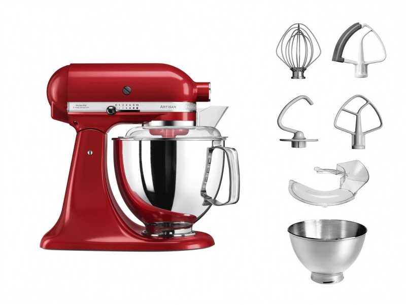 Virtuvinis kombainas KitchenAid 5KSM175PSEER 4,8L empire red