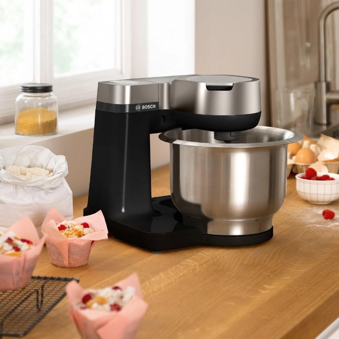 Virtuvinis kombainas Bosch Virtuvės kombainas MUM Serie | 2 900 W Juoda, Sidabrinis MUMS2VM00