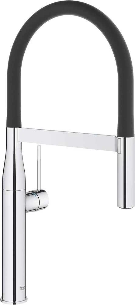 Grohe virtuves izlietnes maisītājs Essence Profi ar izvelkamu dušu, hroms/matēts juodas