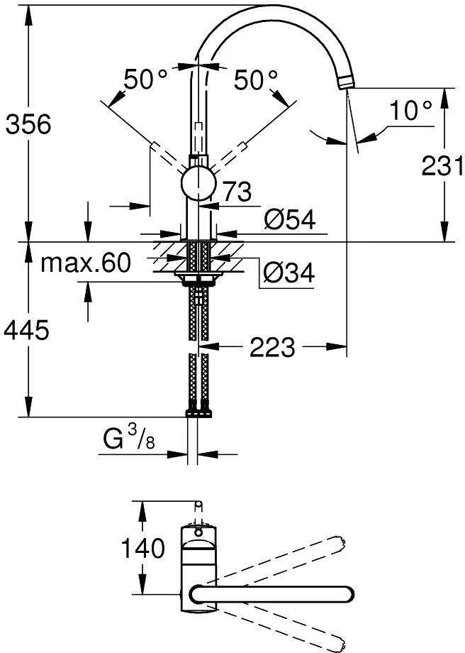 Virtuvinis maišytuvas Grohe MINTA 32917DC0