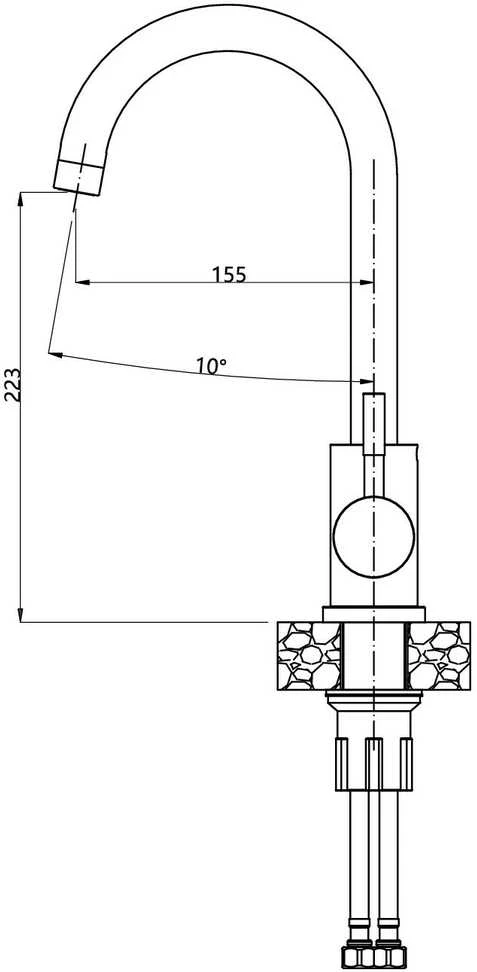 Virtuvinis maišytuvas Quadron Kate 3623500_BL, juoda