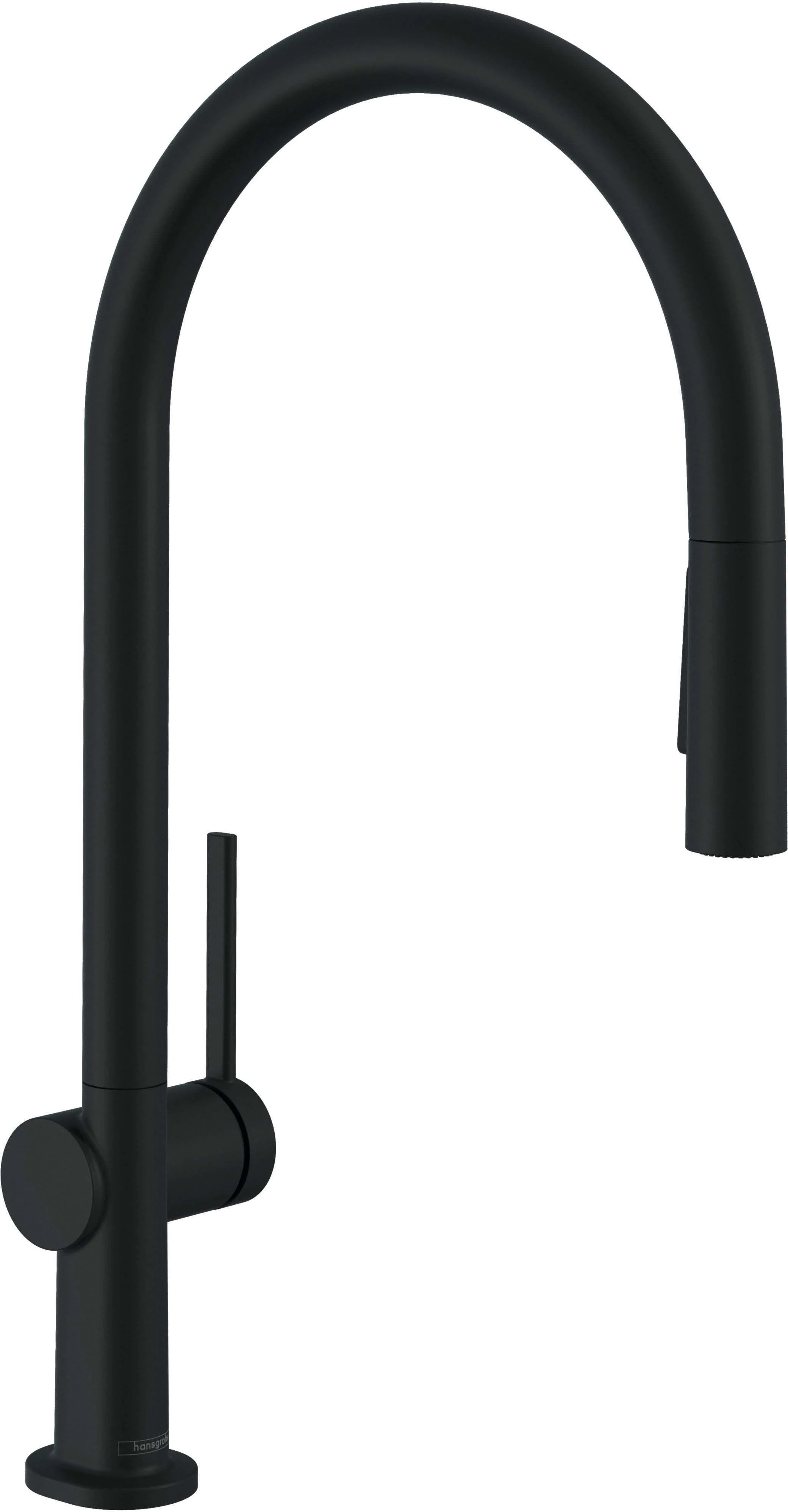 Virtuvinis maišytuvas su ištraukiama žarna Hansgrohe Talis M54 72801670 (juodas matinis)