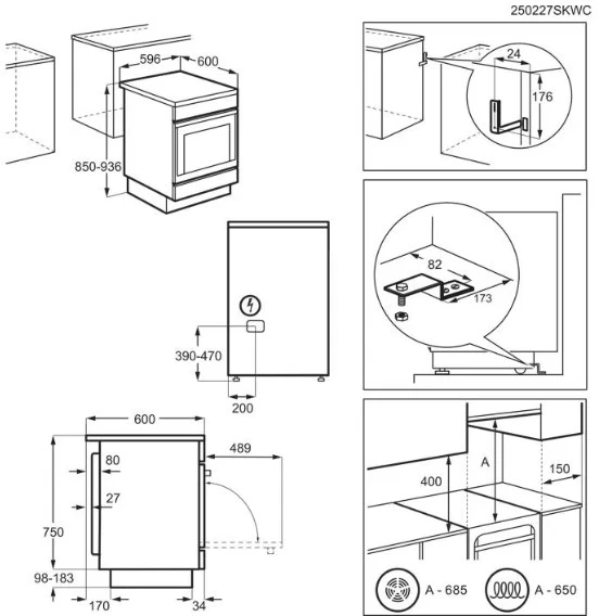 Viryklė Electrolux YIK66890NW