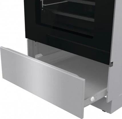 Viryklė Gorenje | Cooker | GECS5C70XA | Hob type Vitroceramic | Oven type Electric | Nerūdijantis plienas | Plotis 50 cm | Grilling | LED | Gylis 59.4 cm | 70 L
