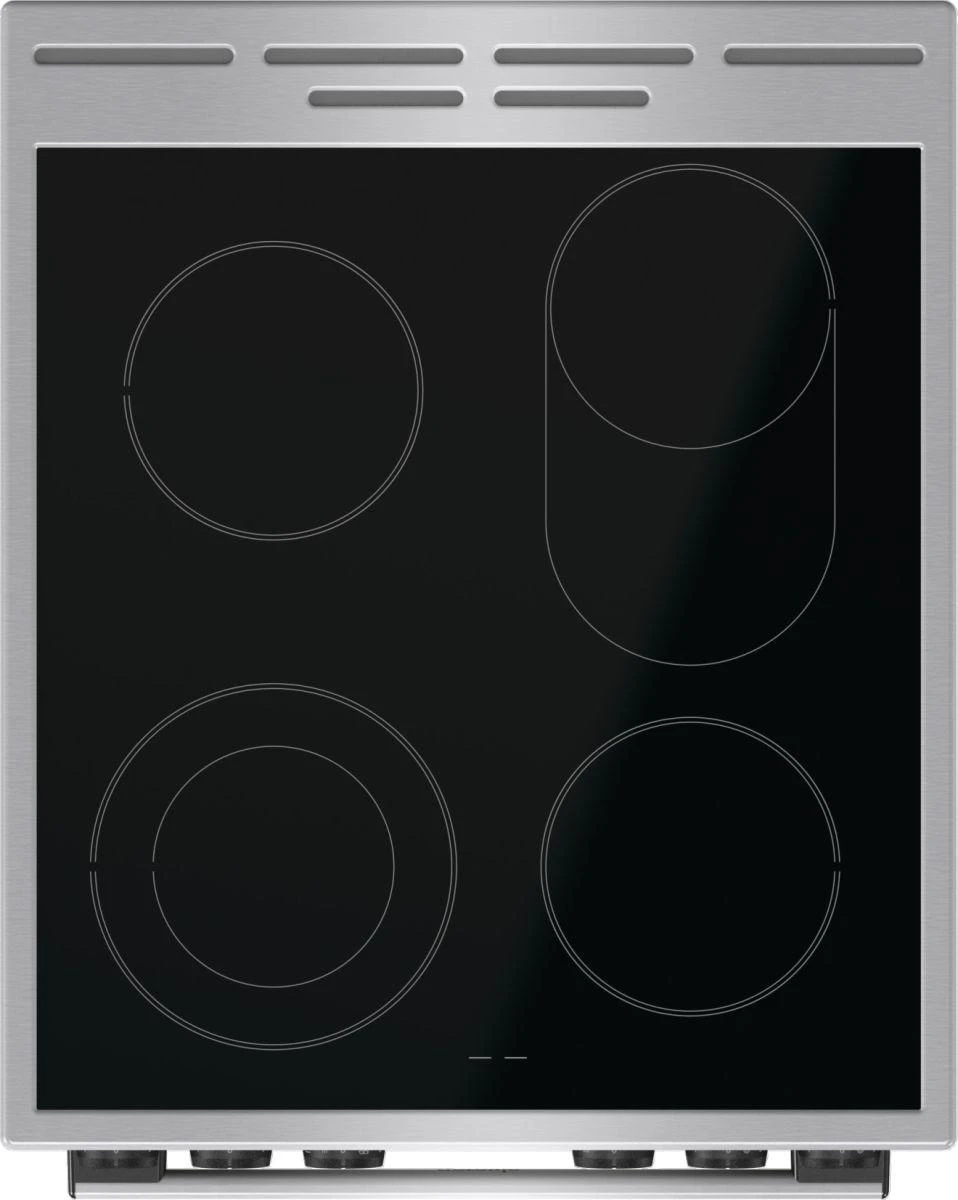 Viryklė Gorenje | Cooker | GECS5C70XA | Hob type Vitroceramic | Oven type Electric | Nerūdijantis plienas | Plotis 50 cm | Grilling | LED | Gylis 59.4 cm | 70 L