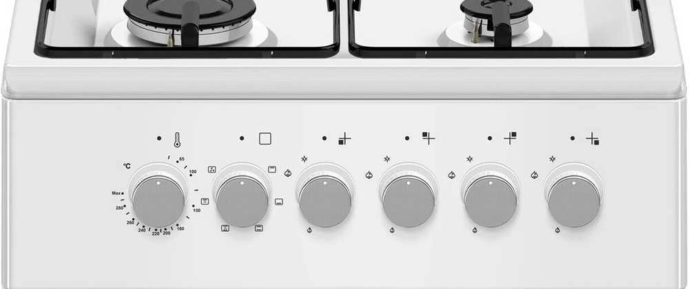MPM MPM-56-KGM-04 Dujinė/elektrinė viryklė Baltos