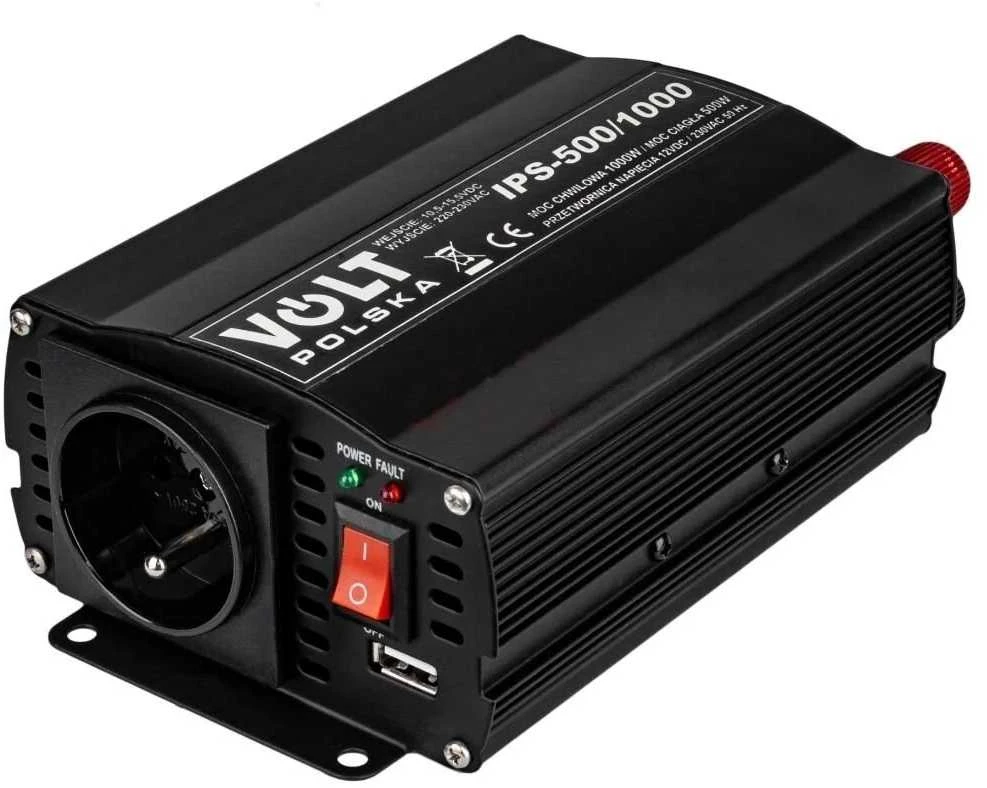 Volt Įtampos keitiklis 12-230 V, IPS 500W- 1000VA