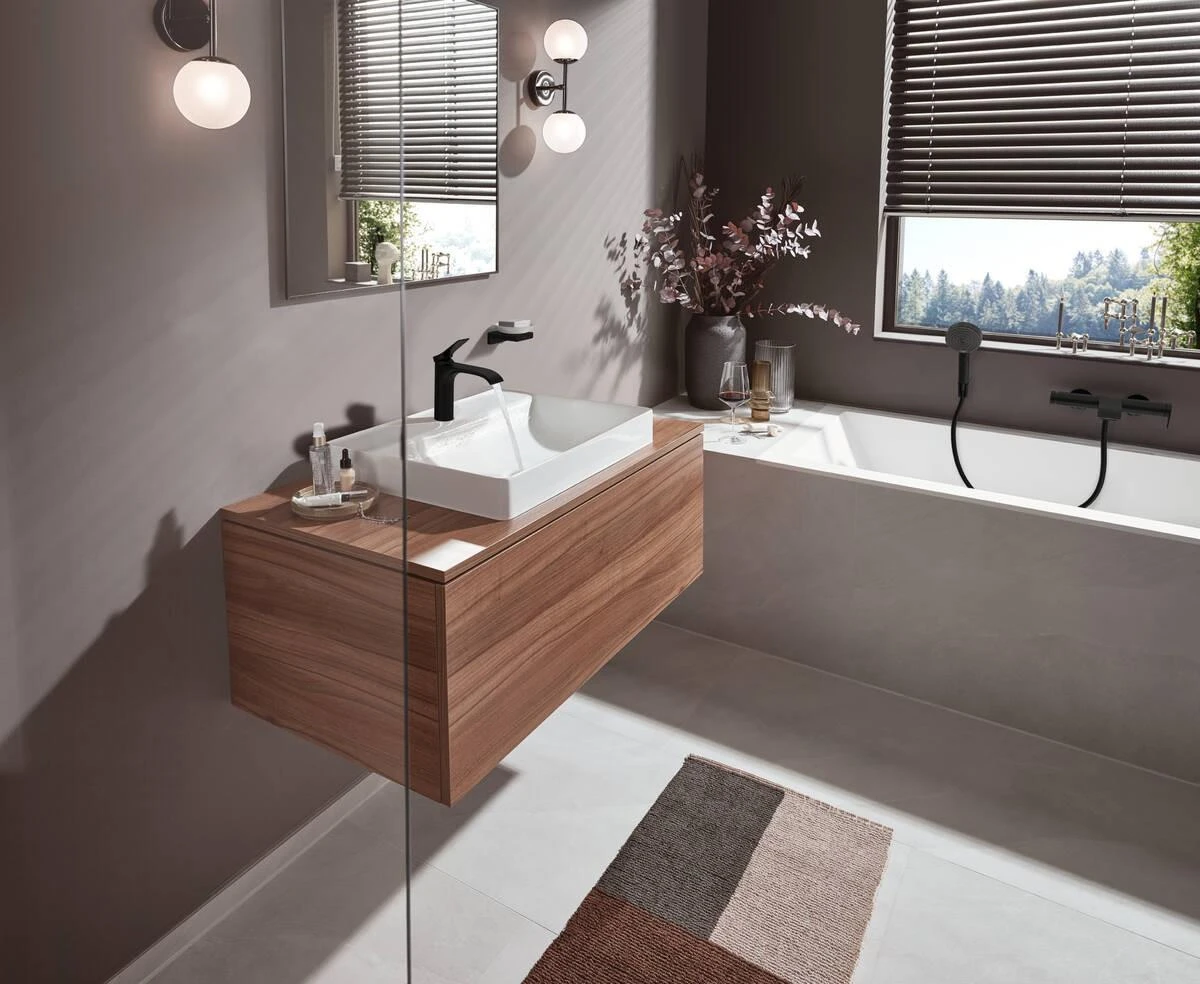 Vonios maišytuvas Hansgrohe Vivenis 75420670, juodas matinis