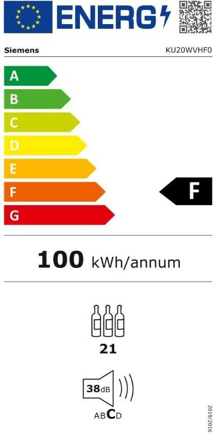 Vyno šaldytuvas SIEMENS KU20WVHF0
